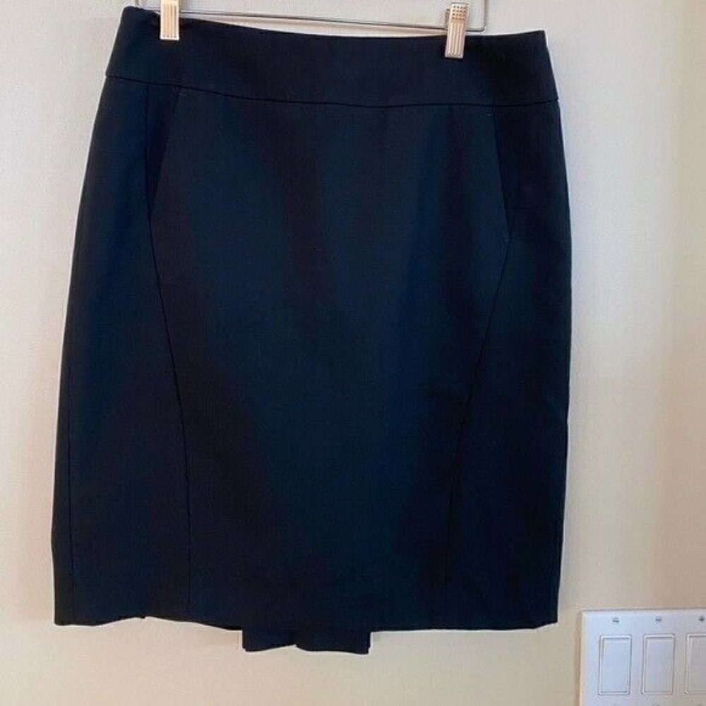 Ann Taylor Loft Textured Black Pencil Skirt. Sz. 8